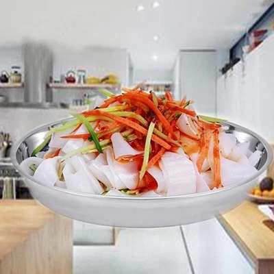 Praktische Edelstahlplatte mit nicht magnetischem Kuchenblech und runder Form - Bild 1 von 4