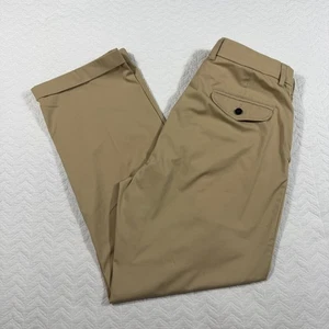 ORVIS Men's Khaki Chino Pants Flat Front Straight Leg Size 34x29 Career City - Picture 1 of 10