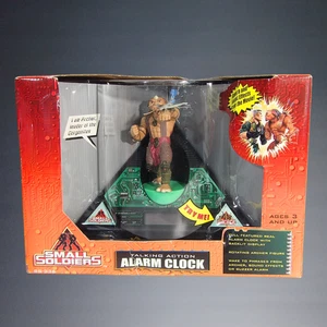 VINTAGE 1998 KIDDESIGNS SMALL SOLDIERS TALKING ACTION ARCHER ALARM CLOCK SS-336 - Picture 1 of 5