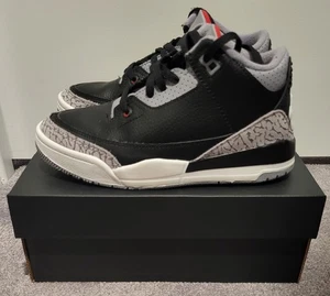 Kid's Air Jordan 3 Retro Black Cement 2024 PS Sz 1.5Y w/ OG Box DM0966-010 - Picture 1 of 6