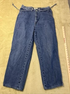 ST Johns Bay Bareback Cropped Barrel Style Womens 12 P Blue Jeans 28x25 - Picture 1 of 8