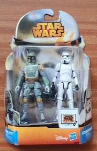 Star wars Episode V Boba fett and stormtrooper figure set BNIB - Picture 1 of 6