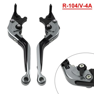 For Yamaha YZF R1 04-08 R6 05-16 R6S CNC Folding Extendable Brake Clutch Levers - Image 1 of 4