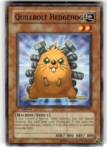 Quillbolt Hedgehog - TDGS-EN003 - Common Yugioh Unlimited Ed - Picture 1 of 2