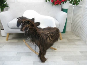 ALFOMBRA DE CABRA GIGANTE GRIEGA GENUINA PELO LARGO PIEL RARA PIEL PIEL SUELO CUBIERTA DE SILLA Go408 - Imagen 1 de 17