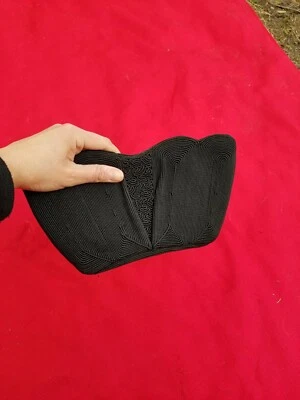 Bolso de noche vintage negro Corde Soutache de la década de 1940 Cartera Bolso sin asas Foto 1 de 4