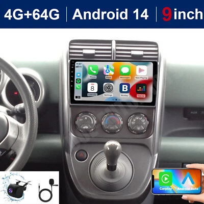 Radio estéreo para automóvil 64 GB Android 14.0 GPS navegación Carplay para Honda Element 2003-2006 Foto 1 de 4