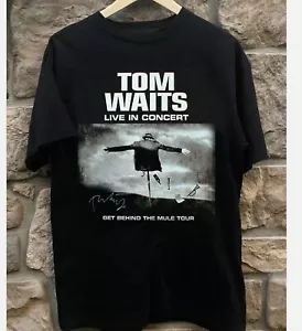 Tom Waits Singer Cotton Gift For Fan Black All Size Unisex T-Shirt - Picture 1 of 6