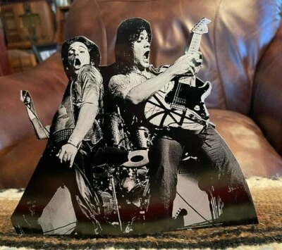 Eddie Van Halen & David Lee Roth Rock & Roll Tabletop Display Standee 8" Tall - Image 1 of 2