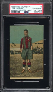 Josep Samitier 1922 Chocolate Eduardo Pi Jugadores de Futbol #8 Rookie RC PSA - Picture 1 of 2