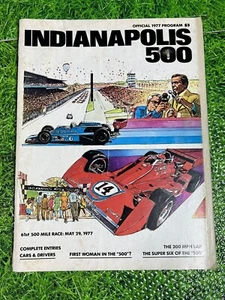 OFFICIAL 1977 INDIANAPOLIS 500 RACE PROGRAM - A.J. FOYT WINS - Picture 1 of 4