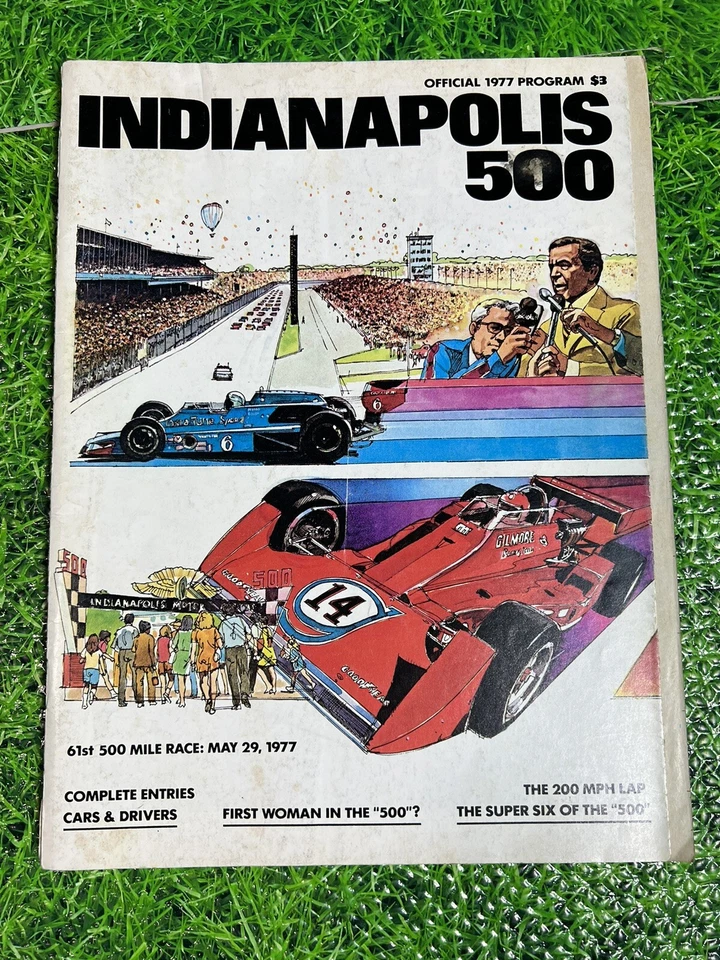 OFFICIAL 1977 INDIANAPOLIS 500 RACE PROGRAM - A.J. FOYT WINS - Image 1 of 4