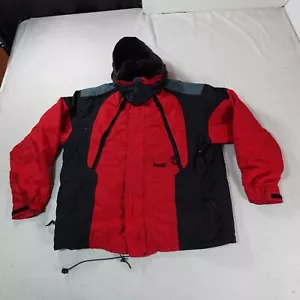 Marker Jacket Mens Large Red Ski Lined Snow Coat Outdoor Water Resistant Top - Picture 1 of 19