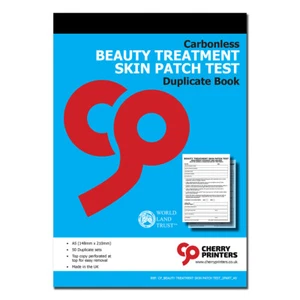 Cherry NCR Beauty Treatment Skin Patch Test Duplicate 2part Book A5 - Picture 1 of 3