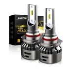 AUXITO 9012 White HIR2 LED Headlight Headlamps High Low Beam Replace Halogan New