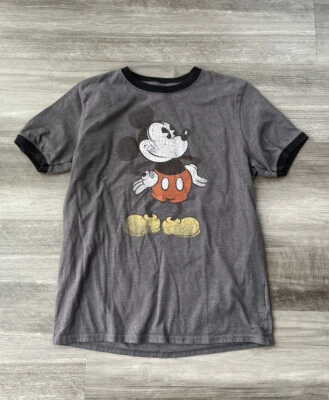 Camiseta gris Mickey Mouse de los parques de Disney para niñas talla XL suave Foto 1 de 4