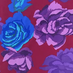 Kaffe Fassett Quilting Cotton Fabric 1/2 Meters Rose Clouds Maroon - Picture 1 of 3