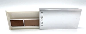 New! Clinique All About Shadow duo: 04 Ivory Bisque / Bronze Satin Duo ~ 1.3g - Picture 1 of 2
