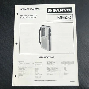 Sanyo M5500 Mikrokassetten-Tonbandgerät Servicehandbuch - Bild 1 von 4