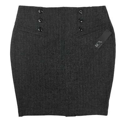 NEW Macy's BCX women's size 11 career front buttons design zip back skirt - Image 1 of 4