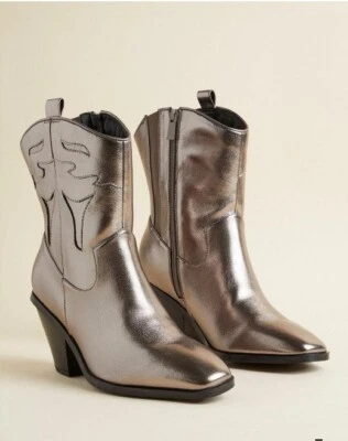 New Torrid WESTERN PULL-ON BOOTIE Gunmetal  Size 7.5 (WW - WIDE WIDTH) - Image 1 of 4