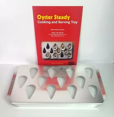 AUSTRALIAN MADE Oyster Steady Cooking & Serving Tray Holds 12 Oven Dish QUALITY - Image 1 of 4