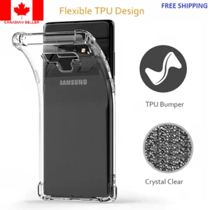 Coque CLEAR pour Samsung Galaxy Note 9 10 20 Ultra-Souple Silicone Antichoc Housse - Photo 1 sur 7