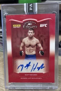 Matt Hughes 2023 Panini Instant UFC Donruss Classics Signatures Auto Red #d /25 - Picture 1 of 2