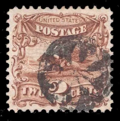 MOMEN: US STAMPS #113 ROSETTE CANCEL USED 2 PF & PSE GRADED CERTS 85 LOT #79119 - Image 1 of 4