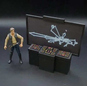 CUSTOM COMPUTER CONTROL CONSOLE for 3.75" 1:18 STAR WARS FIGURE DIORAMA (C85) - Picture 1 of 1