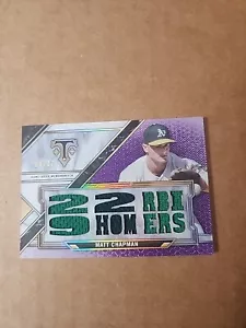 Camiseta deportiva usada de amatista TTR-MCH4 de Matt Chapman 2021 Topps Triple Threads/27 - Imagen 1 de 2