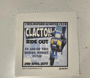 Rare Clacton Ride Out Patch 2017 Not Paddy Smith Vespa Lambretta Mod Skinhead - Bild 1 von 1