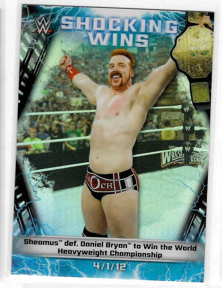 Sheamus 2020 Topps Chrome WWE Shocking Wins Card SW-15 - Image 1 of 1