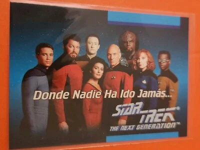 1992 Star Trek - The Next Generation Language Card #01B Spanish - Image 1 of 4