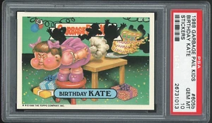 1988 Garbage Pail Kids 15th Series #605b Birthday Kate PSA 10 GEM MINT Os15 - Picture 1 of 3