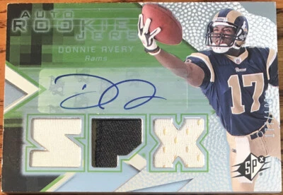 2008 SPx Rookie Jersey Autograph Donnie Avery #151 St.Louis Rams #’d 177/199 - Image 1 of 4