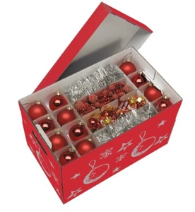 Aufbewahrungsbox für Christbaumschmuck Weihnachtskugeln Christbaumkugeln 2 Farbe - Bild 1 von 8