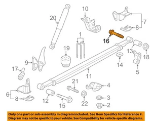 GM OEM 15-24 Sierra 2500 HD Suspension Components-Leaf Spring Bolt 11611373 - Picture 1 of 2