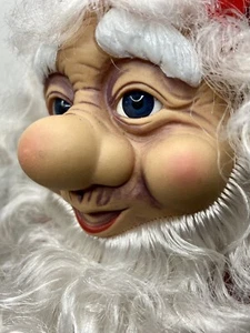 Santa Gnome TELCO MOTION-ETTE ANIMATED Sitting Shelf Moving Lite Up Candle 22” - Picture 1 of 16