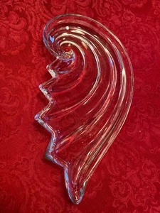 Plato de cristal para servir vidrio con carcasa grande Mikasa plato de tazón - Imagen 1 de 3