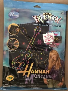 Vintage Hannah Montana Explosion Color Crayola Disney Sealed Unused - Picture 1 of 1
