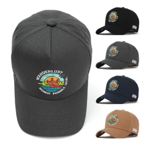 Unisex Herren Flipper D-Type 5Panels Wanderlust Baseball Cap Trucker Hüte M L - Bild 1 von 19