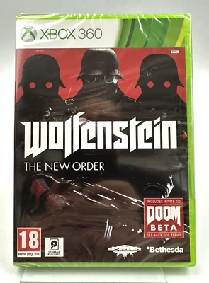 Xbox 360 Wolfenstein The New Order, New Factory Sealed *Flaw* - Image 1 of 4