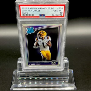 2021 Panini Chronicles Draft Picks 205 JA'MARR CHASE Holo - PSA 10 Rookie - Picture 1 of 2