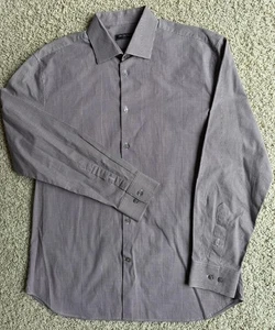 Men’s Saks Fifth Avenue Burgundy Dress Shirt Size 16R - Picture 1 of 5