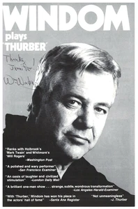 WILLIAM WINDOM Autographed Photo Star Trek FREE SHIPPING! James Thurber Columbo - Picture 1 of 2