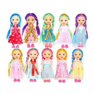 Toys Mini Dolls for Girls3 Inch Little Dolls Girl Dolls for DollhouseInclude 10 - Picture 1 of 8