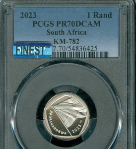2023 SOUTH AFRICA 1 RAND PCGS PR70 DCAM MAC FINEST SPOTLESS 1,000 MINTED . - Picture 1 of 2