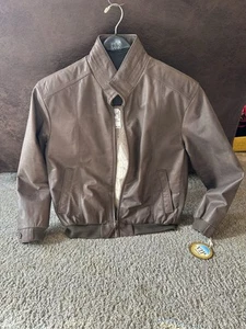 NWT Jos. A. Bank VIP Bomber Leather Jacket Size Large - $750 MSRP - Brown - Picture 1 of 5