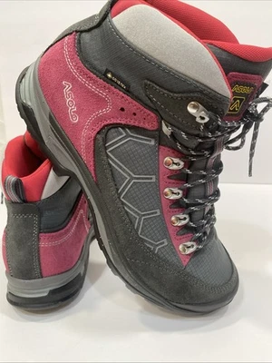 Asolo Gray Hiking Boots Women’s Size 8.5 Gore-Tex Vibram Suede Waterproof - Image 1 of 4
